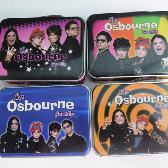 Osbourne Family 2002 Collectible Mini Tin Lunchboxes Complete Set + 4 Extras - Picture 5 of 8